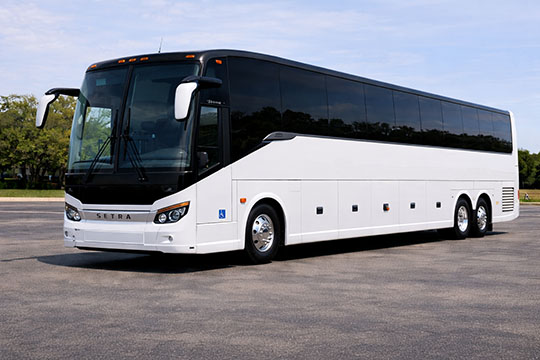 56-passenger charter bus available for charter in Arcadia, FL